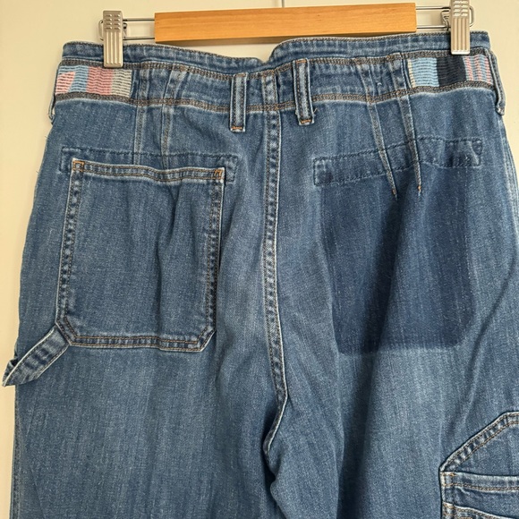 Anthropologie patchwork workwear jeans - Picture 8 of 11